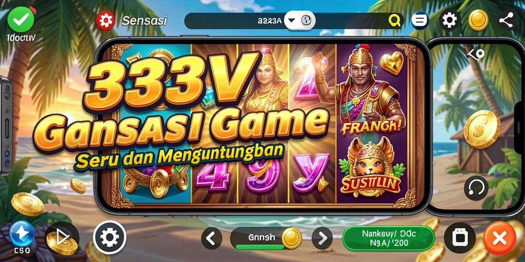 Tampilan gameplay menakjubkan dari slot 333V yang penuh warna.