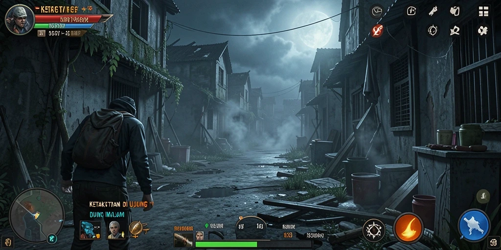 Tangkapan layar dari gameplay mencekam di 55RT