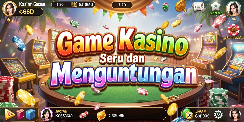 Tampilan menarik dari gameplay Kasino 66D yang seru.