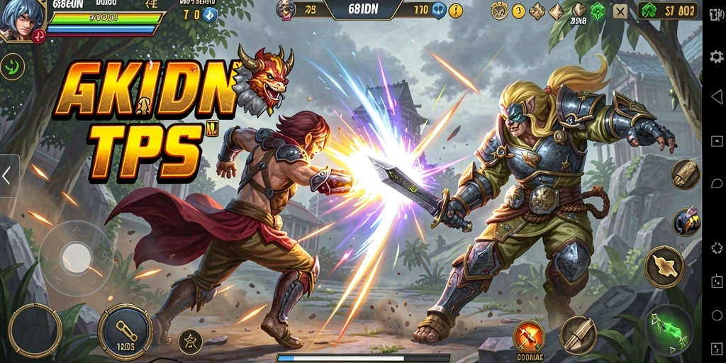 Screenshot menampilkan aksi seru di 68IDN dengan gameplay TPS yang dinamis.