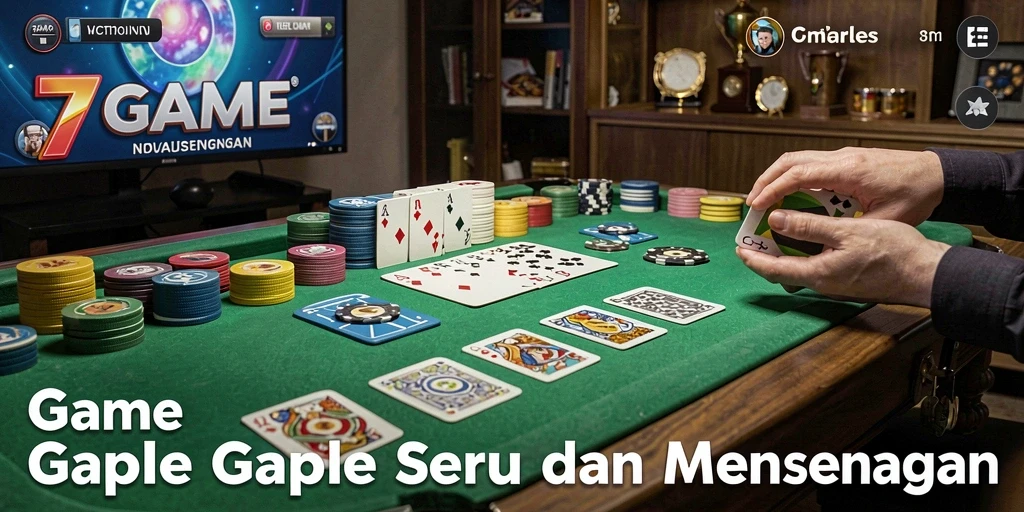 Screenshot gameplay Gaple yang menarik dan seru