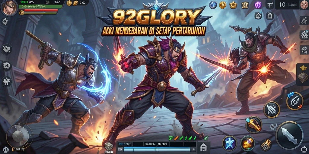 Tampilan seru dari gameplay <strong>92GLORY</strong> yang penuh aksi mendebarkan.