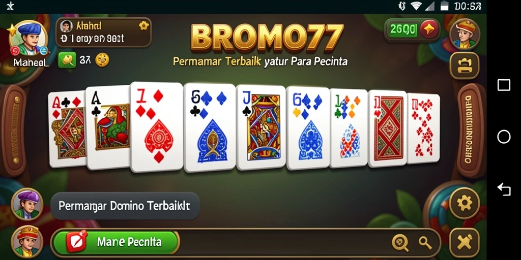 Tampilan gameplay seru dari BROMO77 yang menarik.