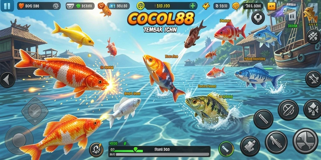 Tampilan menarik dari gameplay COCOL88 saat menembak ikan.