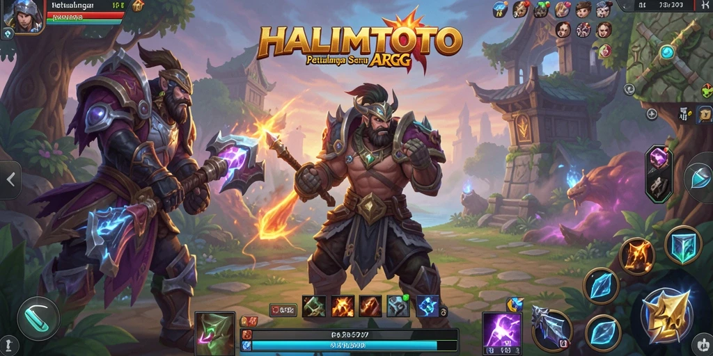 Tampilan gameplay seru dan menantang dalam HALIMTOTO.