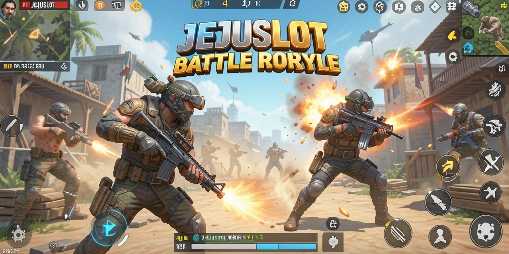 Tampilan seru pertempuran Battle Royale di JEJUSLOT