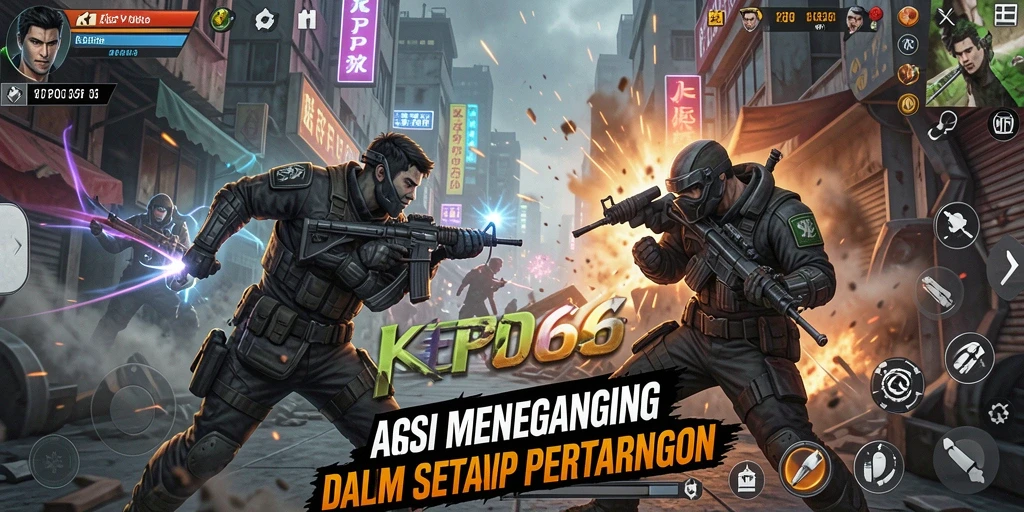Screenshot gameplay KEPO66 menunjukkan aksi tempur yang mendebarkan dan grafis yang menawan.