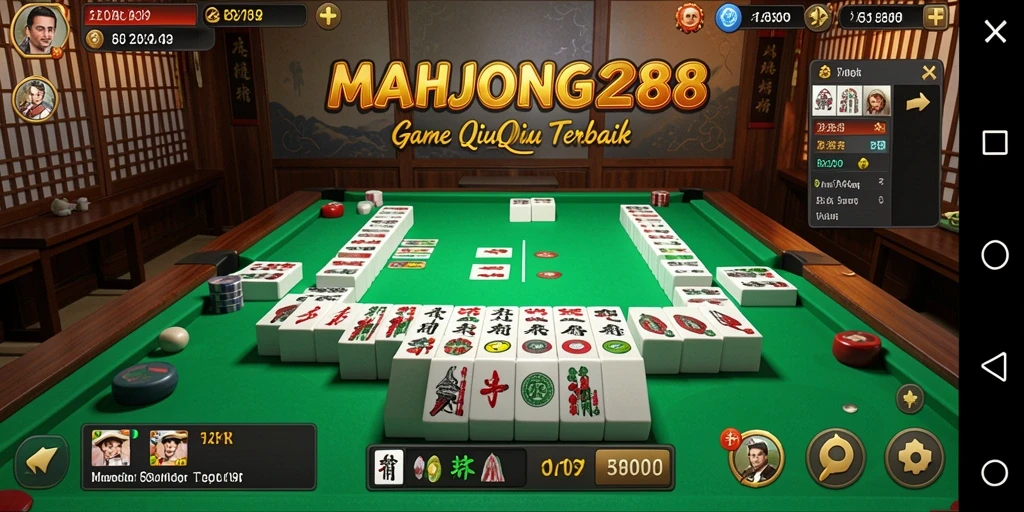 Tampilan permainan QiuQiu yang menarik dalam MAHJONG288.