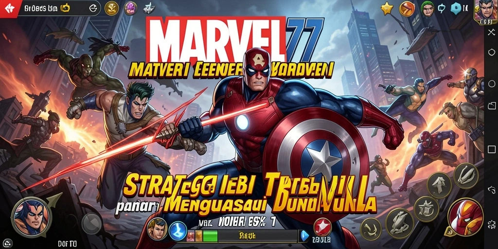 Tampilan gameplay MARVEL77 dengan strategi seru dan karakter ikonik.