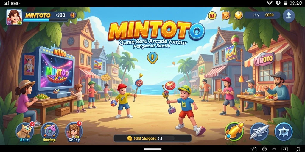 Tangkapan layar gameplay <strong>MINTOTO</strong> menampilkan aksi seru di dalam game Arcade.