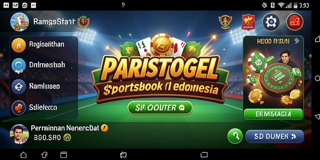 Tampilan menarik dari gameplay Sportsbook PARISTOGEL yang menampilkan taruhan langsung.