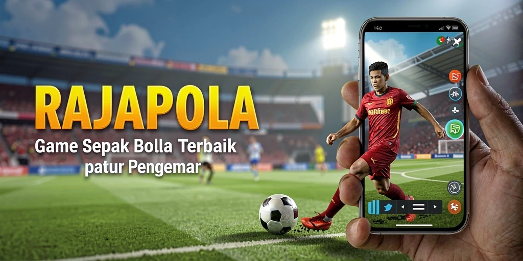 Tampilan gameplay menarik dalam pertandingan sepak bola RAJAPOLA.