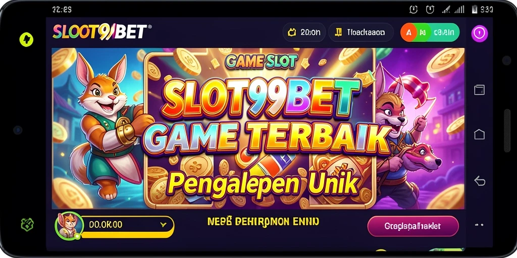 Screenshot utama SLOT99BET menampilkan pengalaman bermain game slot yang seru.