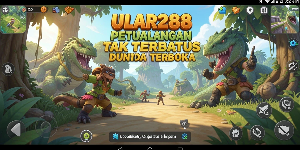 Screenshot gameplay ULAR288 yang menampilkan eksplorasi dunia terbuka.