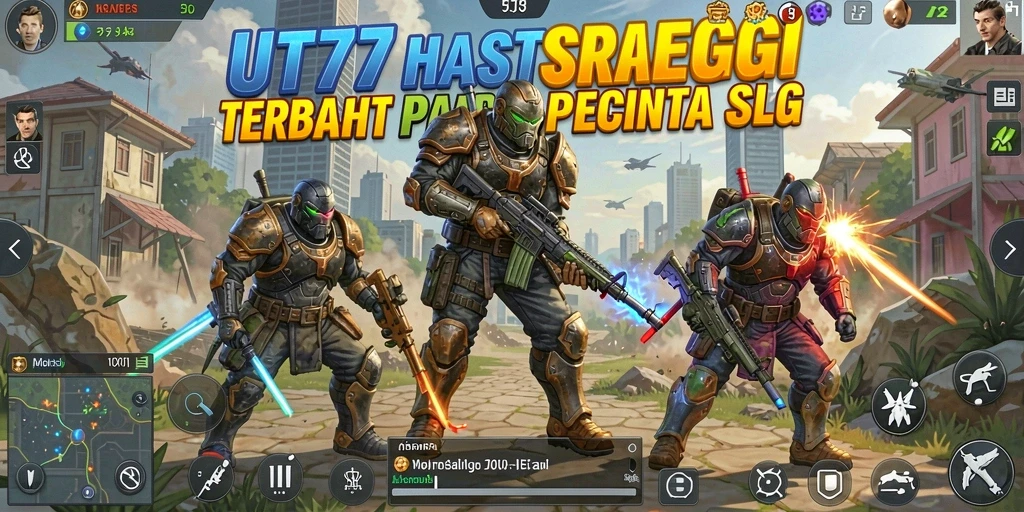 Tampilan seru gameplay strategi dalam UT77 yang menegangkan.
