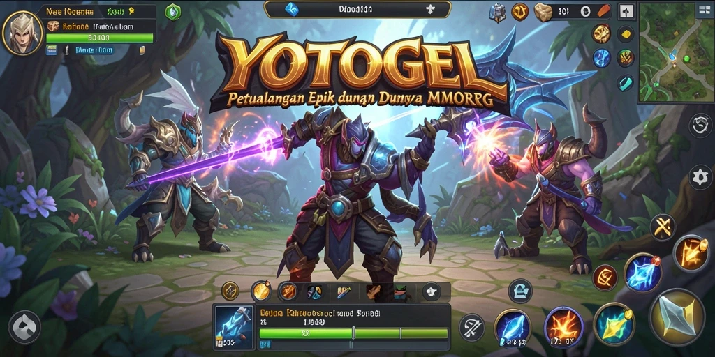 Screenshot YOTOGEL menampilkan aksi seru dalam pertempuran MMORPG.