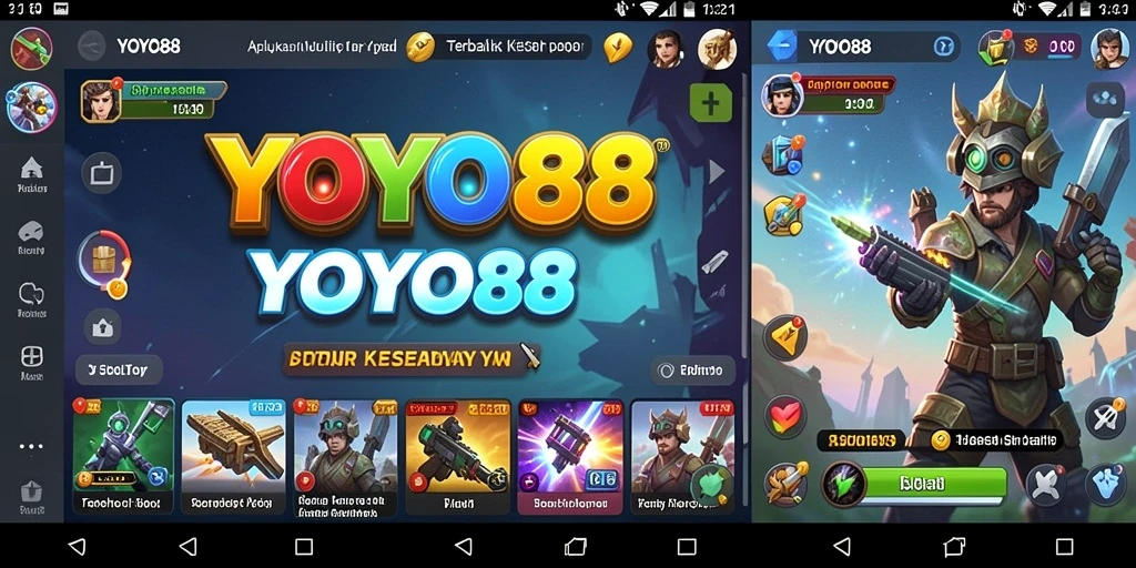 Tampilan antarmuka YOYO88 yang ramah pengguna dan modern.