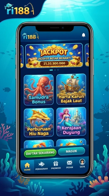 Tampilan antarmuka pengguna ri188 yang sederhana dan menarik.